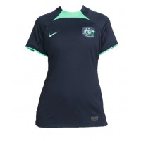 Camisa de time de futebol Austrália Replicas 2º Equipamento Feminina Mundo 2022 Manga Curta